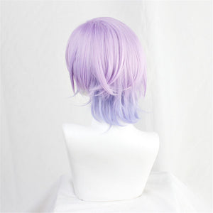 Twisted-Wonderland Epel Felmier Purple Mixed Short Cosplay Wig Halloween Carnival