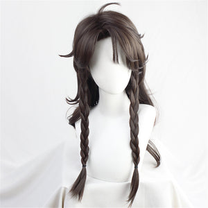 Twisted-Wonderland Leona Kingscholar Brown Braid Long Cosplay Wig Halloween Carnival