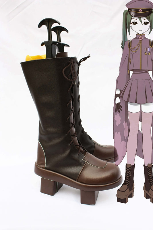 Vocaloid Hatsune Miku Senbonzakura Cosplay Shoes Boots Custom Made for Adult Men and Women Halloween Carnival