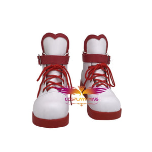 Vtuber A.I.Channel Kizuna AI White Cosplay Shoes Boots Custom Made Adult Men Women Halloween Carnival