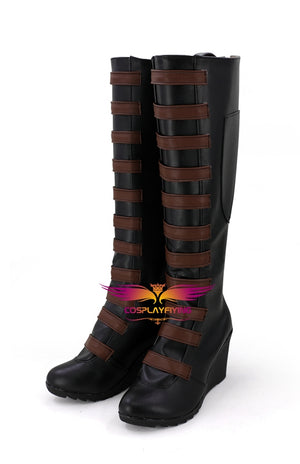 X-Men Deadpool 2 Domino Neena Thurman Cosplay Shoes Boots Custom Made for Adult Men and Women